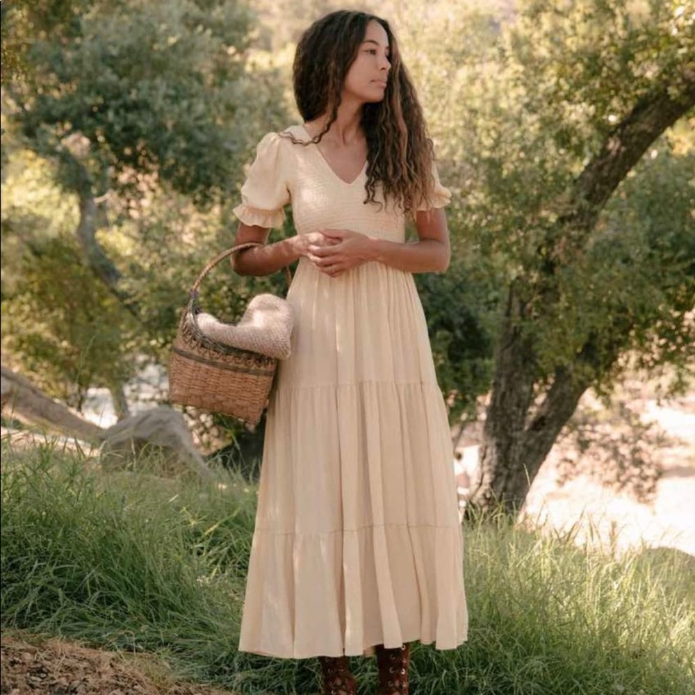 Christy Dawn Brooklyn Dress in buttermilk